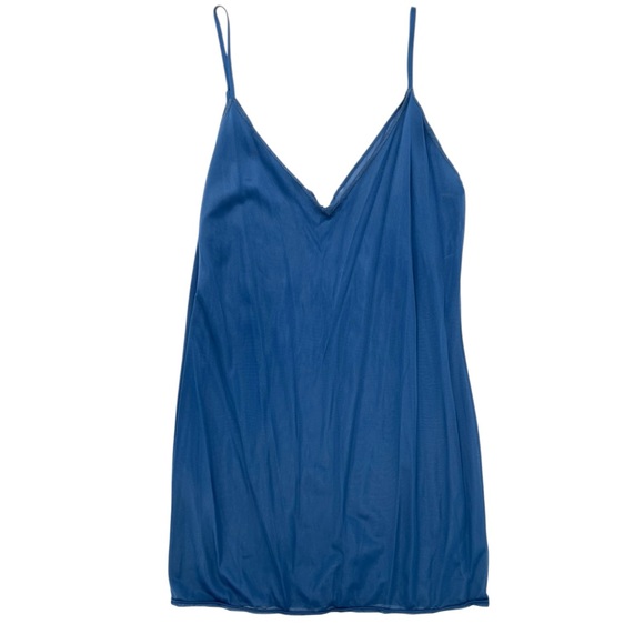 Missoni Blue Fitted Cotton Blend Knit V-Neck Mini Dress with Matching Liner - Picture 8 of 16